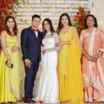 Amala Paul Instagram - My little baby sister is all grown up. Watching her start a new phase in life, makes us all swell with pride. @spread___love___raquel A special shoutout to the brother of the bride and my besttttt friend/brother Richard; it makes me immensely happy to see you take on such a big responsibility. Keep it going, Rich! @richard_joseph010 #wedding #ootd #yellow #ethnic #fambam #cousins #christianwedding #wedding #amalapaul