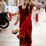 Amrutha Nair Instagram - ഈറൻ സന്ധ്യയും ഈ ഇടനാഴിയും പത്മനാഭന്റെ തിരുമുറ്റവും♥️ 📸 @colorpadam_photography @vipinjkumar Outfit @_angelic___threads_ Thiruvananthapuram, Kerala, India
