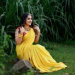 Amrutha Nair Instagram - Yes am smiling because god is always teaching me to be strong ♥️ 📸 @vipinjkumar MUA @roshnistvm Attire @isha_collections_by_rubiya Ornaments @noopura_by_geethu_ullas