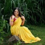 Amrutha Nair Instagram - Yes am smiling because god is always teaching me to be strong ♥️ 📸 @vipinjkumar MUA @roshnistvm Attire @isha_collections_by_rubiya Ornaments @noopura_by_geethu_ullas