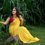 Amrutha Nair Instagram - Yes am smiling because god is always teaching me to be strong ♥️ 📸 @vipinjkumar MUA @roshnistvm Attire @isha_collections_by_rubiya Ornaments @noopura_by_geethu_ullas