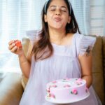 Amrutha Nair Instagram - 🍰☺️😂 📸 @vipinjkumar 👗 @rose_petals_babycouture 🎂 @_fairy_dairy_ #cake #foodie #lovequotes #sativiansmedia Thiruvananthapuram, Kerala, India