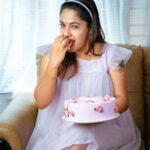Amrutha Nair Instagram - 🍰☺️😂 📸 @vipinjkumar 👗 @rose_petals_babycouture 🎂 @_fairy_dairy_ #cake #foodie #lovequotes #sativiansmedia Thiruvananthapuram, Kerala, India