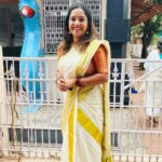 Amrutha Nair Instagram - Attukal ponkala ❤️ Attire. @hornbill_collections Attukal Bhagavathy Temple