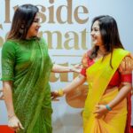 Amrutha Nair Instagram - The great Lady entrepreneur ❤❤@beenaseematti @seemattitextiles Ma attire @zaaya_h Seematti