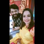 Amrutha Nair Instagram - 1st meet ❤@manikuttantj Asianet Studio Complex Puliyarakonam