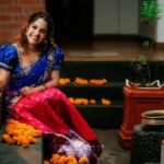 Amrutha Nair Instagram - നിൻ മൗനമോ പൂമാനമായി നിൻ രാഗമോ ഭൂപാളമായി എൻ മുന്നിൽ നീ പുലർകാന്യയായി ❤ 📸 @colorpadam_photography Attire @zaaya_h 💄 @brides_of_deepthi Trivandrum, India