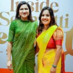 Amrutha Nair Instagram - The great Lady entrepreneur ❤❤@beenaseematti @seemattitextiles Ma attire @zaaya_h Seematti