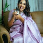 Amrutha Nair Instagram - Pappy❤😘 📸@colorpadam_photography Attire @tu_kainaat_saree Accessories @tazinjewels MUA @blushingtone_beauty_salon #sativiansmedia Thiruvananthapuram, Kerala, India
