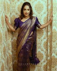 Amrutha Nair Instagram - Cressy ❤ @rucira_collections @colorpadam_photography @blushingtone_beauty_salon . . #xsativafamily❤️ #sativiansmedia