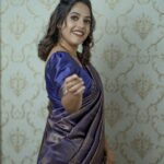Amrutha Nair Instagram - 💜 Every women's success should be an inspiration to another.. ❤ 📸 @colorpadam_photography Attire @rucira_collections MUA @blushingtone_beauty_salon #sativiansmedia Thiruvananthapuram, Kerala, India