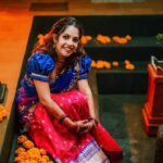 Amrutha Nair Instagram - നിൻ മൗനമോ പൂമാനമായി നിൻ രാഗമോ ഭൂപാളമായി എൻ മുന്നിൽ നീ പുലർകാന്യയായി ❤ 📸 @colorpadam_photography Attire @zaaya_h 💄 @brides_of_deepthi Trivandrum, India