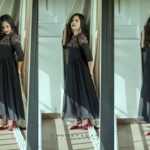 Amrutha Nair Instagram - Black is both minimal and complicated. It's both sexy and simple 🖤 👗@neelima_designs 📸 @colorpadam_photography MUA @eternalmakeovers Aadisaktthi Ayurveda Village