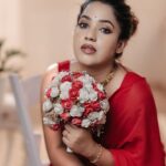 Amrutha Nair Instagram – Wearing the supermecy of Love ! Red is love and Power! Lady in Red ♥️

📸 @jithuthampifm @travncoreads
Outfit @bybbecca 
MUA @brides_of_deepthi