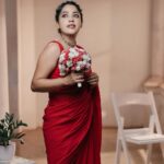 Amrutha Nair Instagram – Wearing the supermecy of Love ! Red is love and Power! Lady in Red ♥️

Outfit @bybbecca 
📸 @travancoreads  @jithuthampifm 
MUA @brides_of_deepthi
Team @t_bibin_babu_ @signature_by_jithin @padma_kumar_vinu