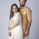 Amrutha Nair Instagram - "A brother will always stand by you"❤ 😄@noobin_johny 👗@aarya_sushanth_ 📸 @h.r.k_photography MUA @bridesofdeepthi @rent_a_studio Trivandrum, India