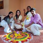 Amrutha Nair Instagram - എല്ലാർക്കും എന്റെ ഹൃദയം നിറഞ്ഞ ഓണം ആശംസകൾ ❤❤😘 @amal.nair_ Thiruvananthapuram, Kerala, India