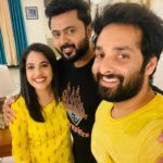 Amrutha Nair Instagram - Another world of ma happiness ❤😘😘 @kkmenonz @noobin_johny @anandnarayan.official @athira_madhav Thiruvananthapuram, Kerala, India