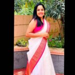 Amrutha Nair Instagram - ❤Show respect to people even when they don’t deserve it.Respect is a reflection of your character,not theirs.🍁.. Saree @tu_kainaat_saree Thiruvananthapuram, Kerala, India