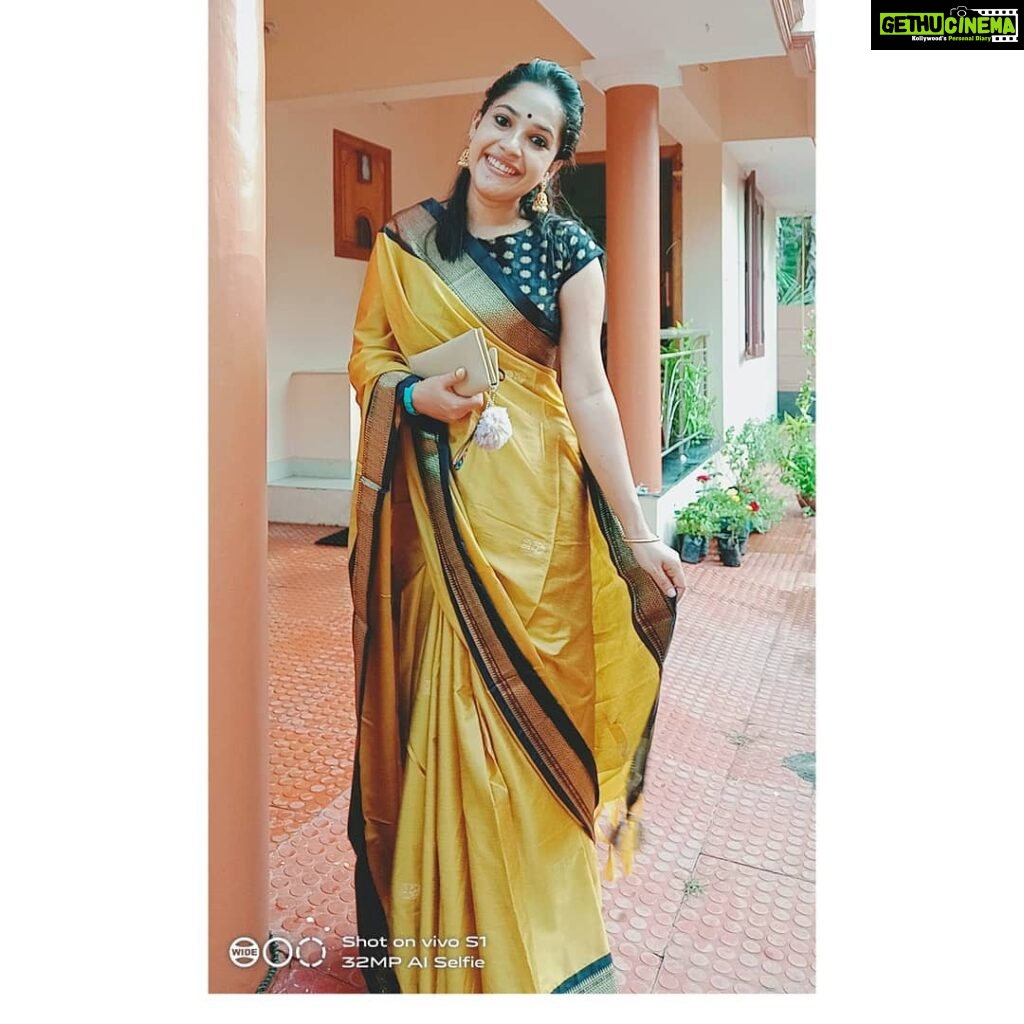 Amrutha Nair Instagram - 😍 Saree @kabilesh_collection Thiruvananthapuram, Kerala, India
