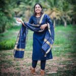 Amrutha Nair Instagram - Simplicity 💙 👗 @tanirika_collectio Pic @aravind_venu_photography Thiruvananthapuram, Kerala, India