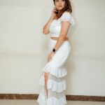 Anasuya Bharadwaj Instagram - Mindset is everything 🐇🤍 Outfit & Styling @gaurinaidu 🤍 Pic edits: @teamartviewworks 🤗 For a launch in Nellore ❤️🤗