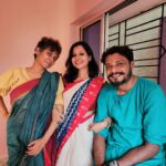 Angana Roy Instagram – Wednesday photo-dump. 
Ganesh Puja.

#wednesday #ganeshpuja #kolkatadiaries #augustend #pujovibes #loveforever #bluedress #bluejumpsuit #blueandred #anganaroy #onlylove #flames #igdaily #instamood #instafashion #friendslove #kolkatagram #lovefromA