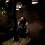 Angana Roy Instagram - Between liight and shadows 📸@___sagardweepdeb___ #lightandshadow #nightphotography #cafedesign #cafedecor #lookingforward #lookoftheday #postoftheday #postoftheweek #makeuponfleek #floraldress #mondaypost #december #winterfashion