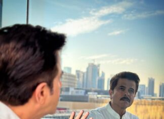Anil Kapoor Instagram - Portrait Mode On! Back in Dubai for the launch of the New Malabar Gold And Diamonds store! @malabargoldanddiamonds Dubai, United Arab Emirates