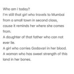 Anjali Patil Instagram - Who am I today? Travel Prose Life Nashik नाशिक Maharashtra