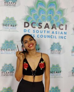 Anjali Patil Instagram - Our film Danny Goes Aum wins an award at @dcsaff 
Best Feature Film (Special Jury Mention)
It was an absolute proud moment to represent the entire team, which gravitated to this project only because of our director @sandeepthemohan never give up attitude!
The honest and authentic finds it’s own way, sometimes it’s harder but it still does. 

The film was received with such a warmth! 
@andrew.sloman @avi_kavii @subhashmaskara @pani_priyabratapanigrahi @arjunshresth_