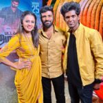 Anjana Rangan Instagram - It was an amazing experience to be a part of #pattathuarasan promotions for @lyca_productions Show director @joshua_preetham is always an anchor’s delight to work with! We have worked for many events now and have always admired his work and professionalism ❤️❤️❤️ Loved hosting along with @bjbala_kpy thambi!!! Such a talent powerhouse he is and also now i have a bro for life 😘❤️😘 Thank you @charanvfx1 from @lyca_productions for the trust in me and for the the amazing oppurtunity as always❤️ @wavemedia_chennai is like family now❤️
