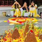 Anju Aravind Instagram – Happy monkey pose from onam photos collection