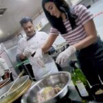 Anju Kurian Instagram - Adding some extra spice to the day with chef @chef_nibu_the_alchemist and the secret ingredient is always love 🥰. What’s your favourite Christmas dish to cook?? Let me know in the comments below ⬇️. 🎥- @abi_fine_shooters 🏨- @chandys_windy_woods . . . . #cookingram #vacationvibes #christmastime #favourites #chickenrecipes #chickenspecial #chefspecial #reelsindia #christmastime #foodie #viralvideos #specialrecipe #secretingredient #trendingsong #instagrammer #trendsetter #instadaily #foodlover #cookingtime #tasteintravel #keralaspecial #saturday #saturdayvibes #brunchtime