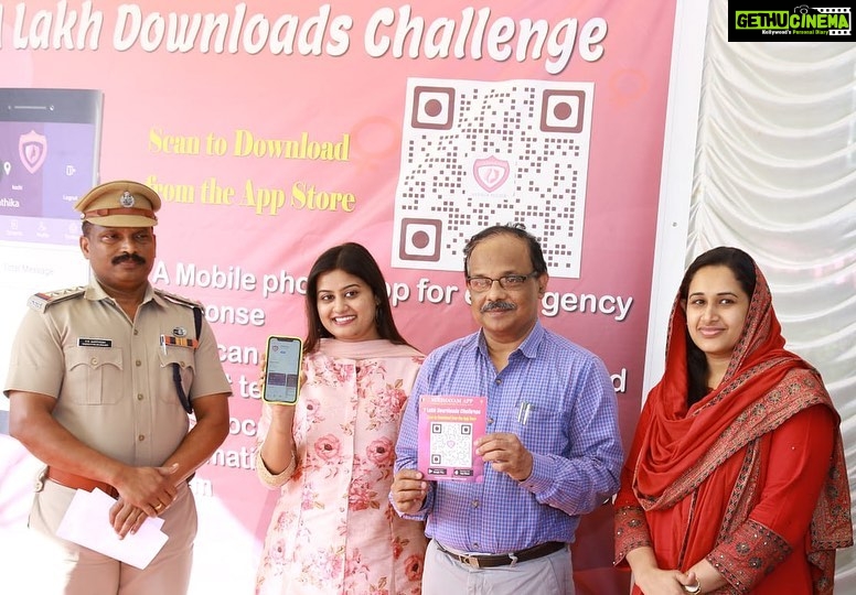 Ansiba Hassan Instagram - Nirbhayam App launch @kalamassery Organised by kalamassery police 👮 officers. An initiative of @keralapolice for women’s safety. #ansibahassan #keralapolice #women