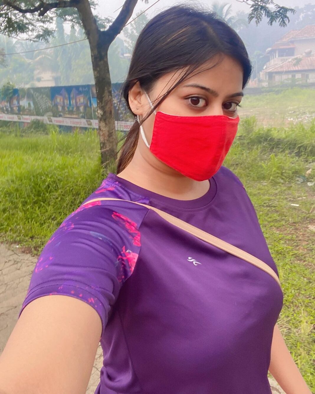 Ansiba Hassan Instagram - Morning walk day -1 It's been so long since I went for a morning walk and today I resumed it ❤️ #ansibahassan #morningwalk #behealthy