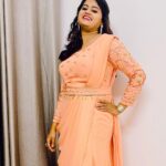 Ansiba Hassan Instagram - @mazhavilmanoramatv entertainment awards 🎖 @amma.association Beautiful gown designed by @ebsha_store #ansibahassan #mazhavilmanorama #actress #actorslife #awards #gowns