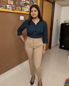 Ansiba Hassan Instagram - During the  costume trial of CBI5 @stephy_saviour 🤗. #ansibahassan #cbi5thebrain