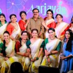 Ansiba Hassan Instagram - Women's day 2022 🤍 @amma.association . . . . . #amma#AssociationofMalayalamMovieArtists #InternationalWomensDay #womensday #March08 #womensday2022 #ammawomensdayspecial #womensdayspecial #ansibahassan #artist # #happiness #thiruvathirakali #togetherness AMMA