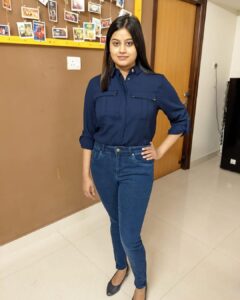 Ansiba Hassan Instagram - During the  costume trial of CBI5 @stephy_saviour 🤗. #ansibahassan #cbi5thebrain