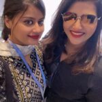 Ansiba Hassan Instagram – With the action super star ⭐️ Vaani chechi 🥰🤗. #ansibahassan #vaanivishwanath #actress