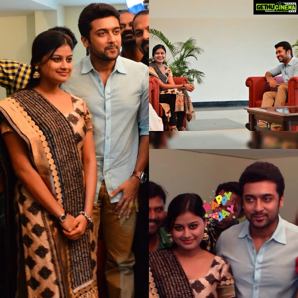 Ansiba Hassan Instagram - Throwback @actorsuriya ❤️. #ansibahassan #suriya #tollywood #tamil