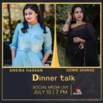 Ansiba Hassan Instagram - Stay tuned!!! @asianet #asianetdinnertalk #asianet #ansibahassan #live #socialmedialive #weekend #saturday