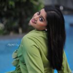 Ansiba Hassan Instagram - Feel the water on your feet 🦶 and smile 😊 Pc @arif_ak_photography Costume @ubh_inventor_of__fashion Mua @aswathivipul Hair and styling @_arya_jithins_makeover #swimming #loveyou