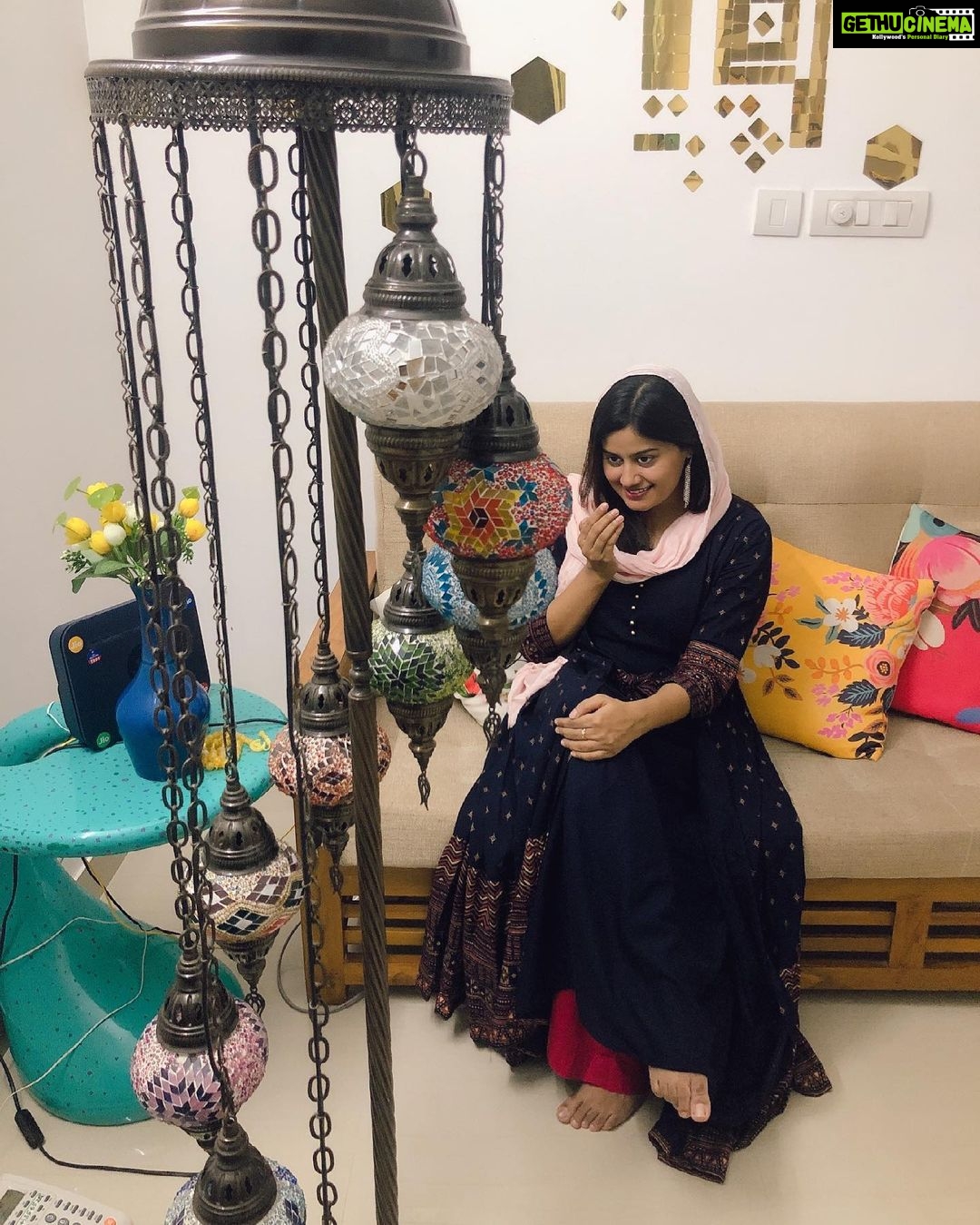 Ansiba Hassan Instagram - Eid Mubarak to all ❤️ #staysafe #stayhome #eidmubarak Costume courtesy @nirvi_collections_by_jilsa Kochi, India