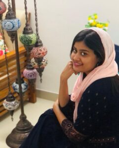 Ansiba Hassan Instagram - Celebration @ home 🏡  Costume @nirvi_collections_by_jilsa  pc @a_f_z_a_l_  #eidmubarak #staysafe #stayhome