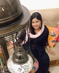 Ansiba Hassan Instagram - Celebration @ home 🏡  Costume @nirvi_collections_by_jilsa  pc @a_f_z_a_l_  #eidmubarak #staysafe #stayhome