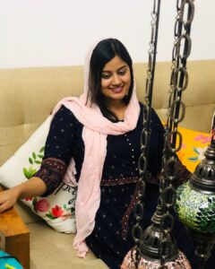Ansiba Hassan Instagram - Celebration @ home 🏡  Costume @nirvi_collections_by_jilsa  pc @a_f_z_a_l_  #eidmubarak #staysafe #stayhome