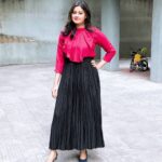 Ansiba Hassan Instagram - ❤️🖤 👗 @rishtabynasiyanmini #redandblack #ansibahassan #instadaily #instapicoftheday #malayalam #drishyam2 #happyme Kochi, India