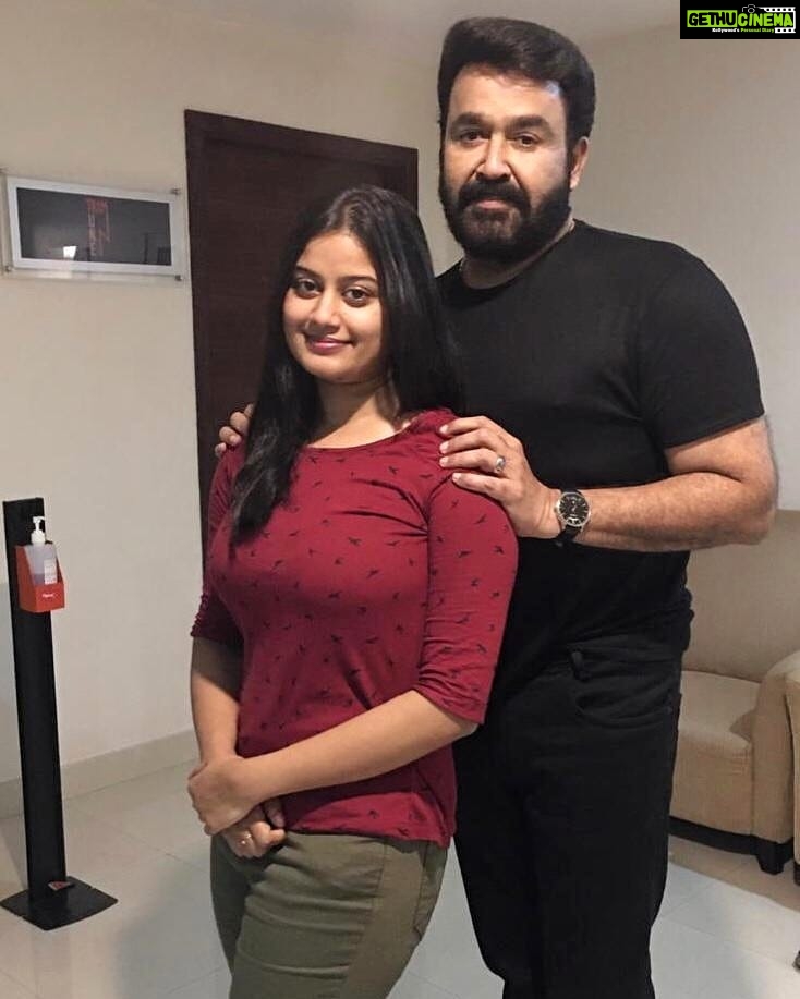 Ansiba Hassan Instagram - Anju With her sweet dad Georgekutty 🥰 #drishyam2